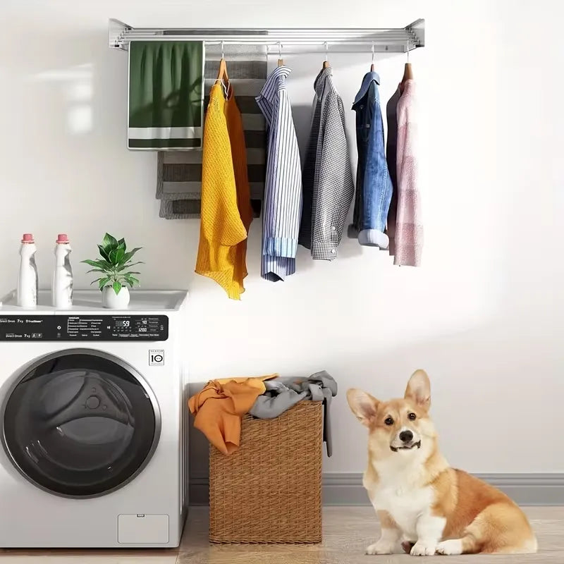Retractable Wall Mounted Laundry Drying Rack