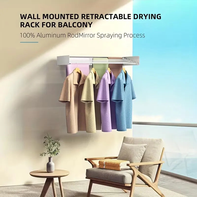 Retractable Wall Mounted Laundry Drying Rack