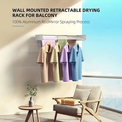 Retractable Wall Mounted Laundry Drying Rack