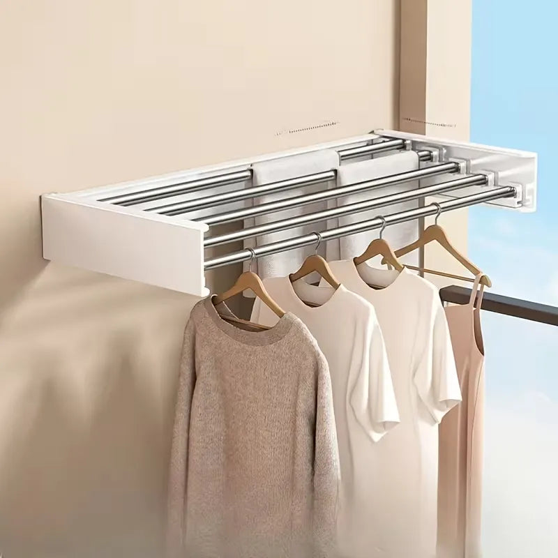 Retractable Wall Mounted Laundry Drying Rack