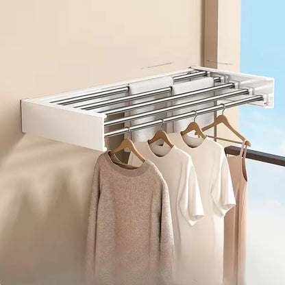 Retractable Wall Mounted Laundry Drying Rack