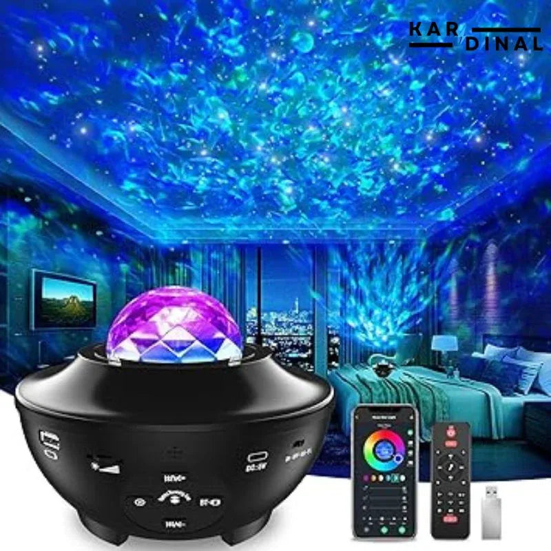 Rotating Moon Lamp Starry Sky Projector Night Light