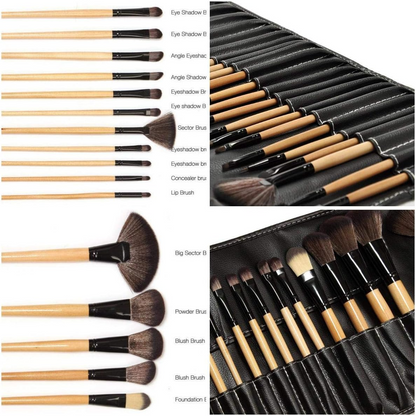 24  PCS Makeup Brush Set Soft Beauty Cosmetic Brushes Tools