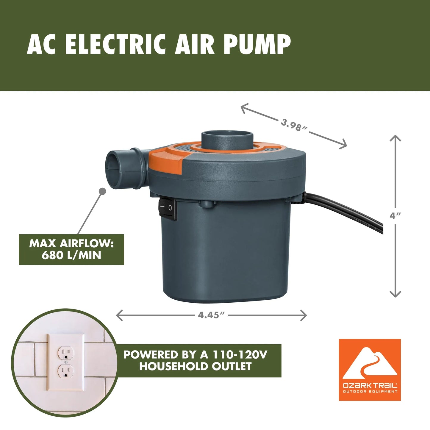 Intex AC Electric Air Pump for Car & Inflatable Items