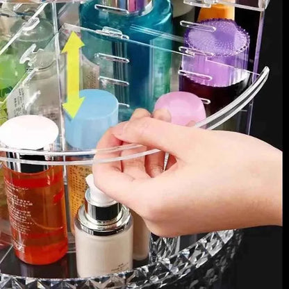 360° Rotating Makeup Organizer And Makeup Rack