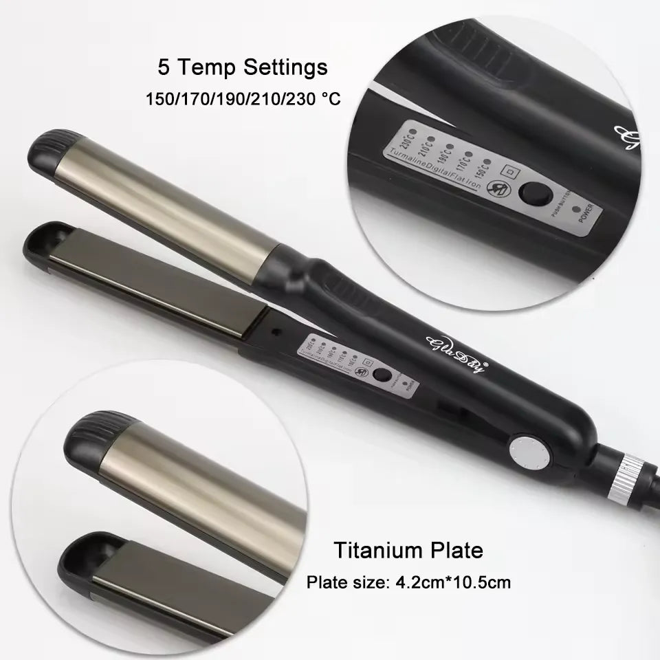 Ceramic Hair Straightener with Adjustable Temperature