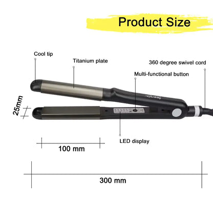 Ceramic Hair Straightener with Adjustable Temperature