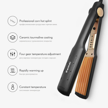 Professional Hair Crimper – Tourmaline Ceramic Plates