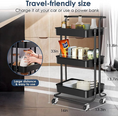 3-Tier Organizer Trolley