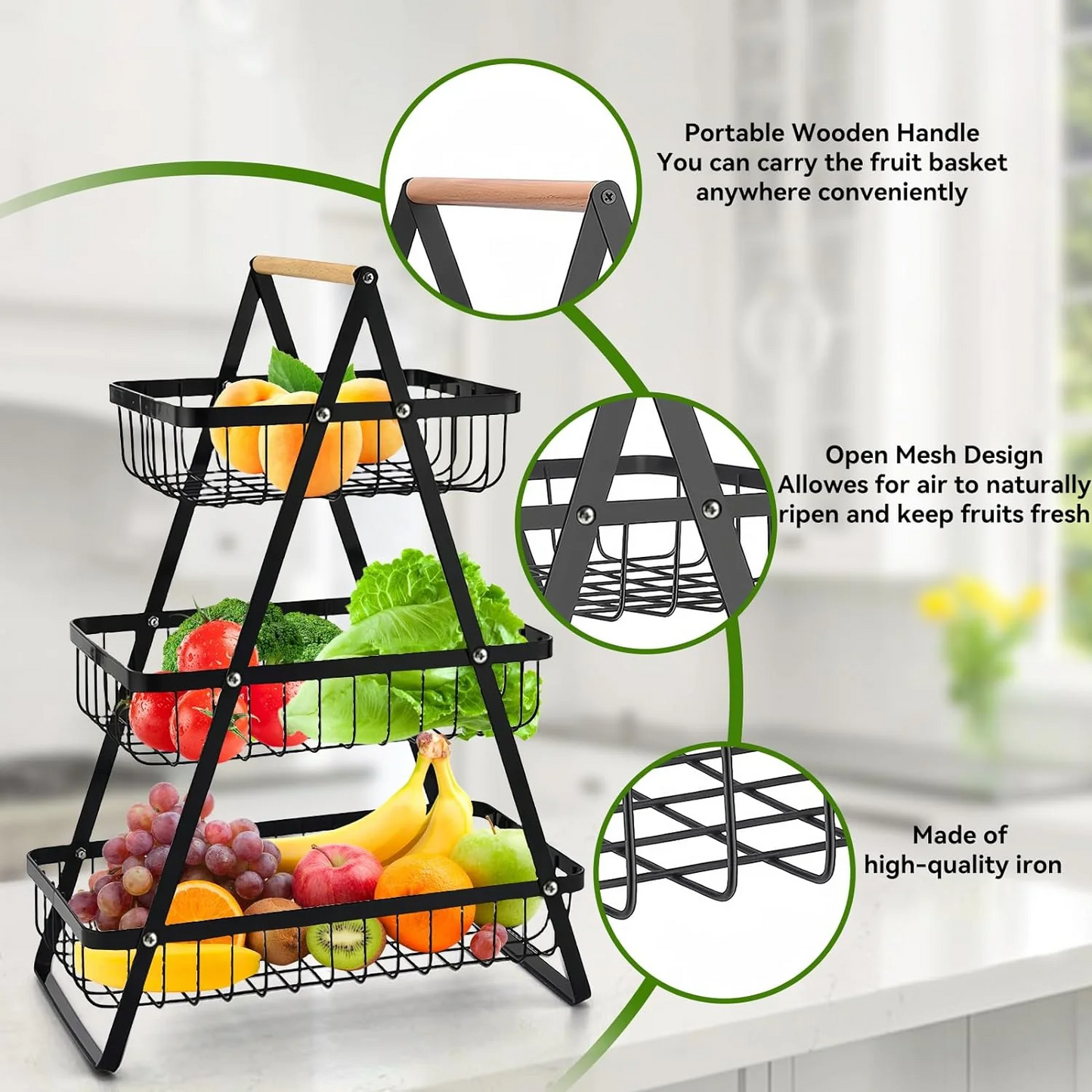 Multi Purpose Storage Basket (Metal)