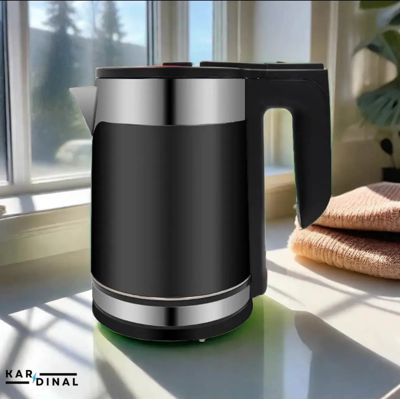 2 L Stainless Steel Electric Kettle | 1500W High-Speed Boiling