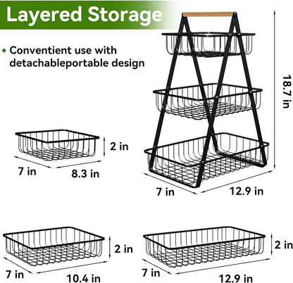 Multi Purpose Storage Basket (Metal)