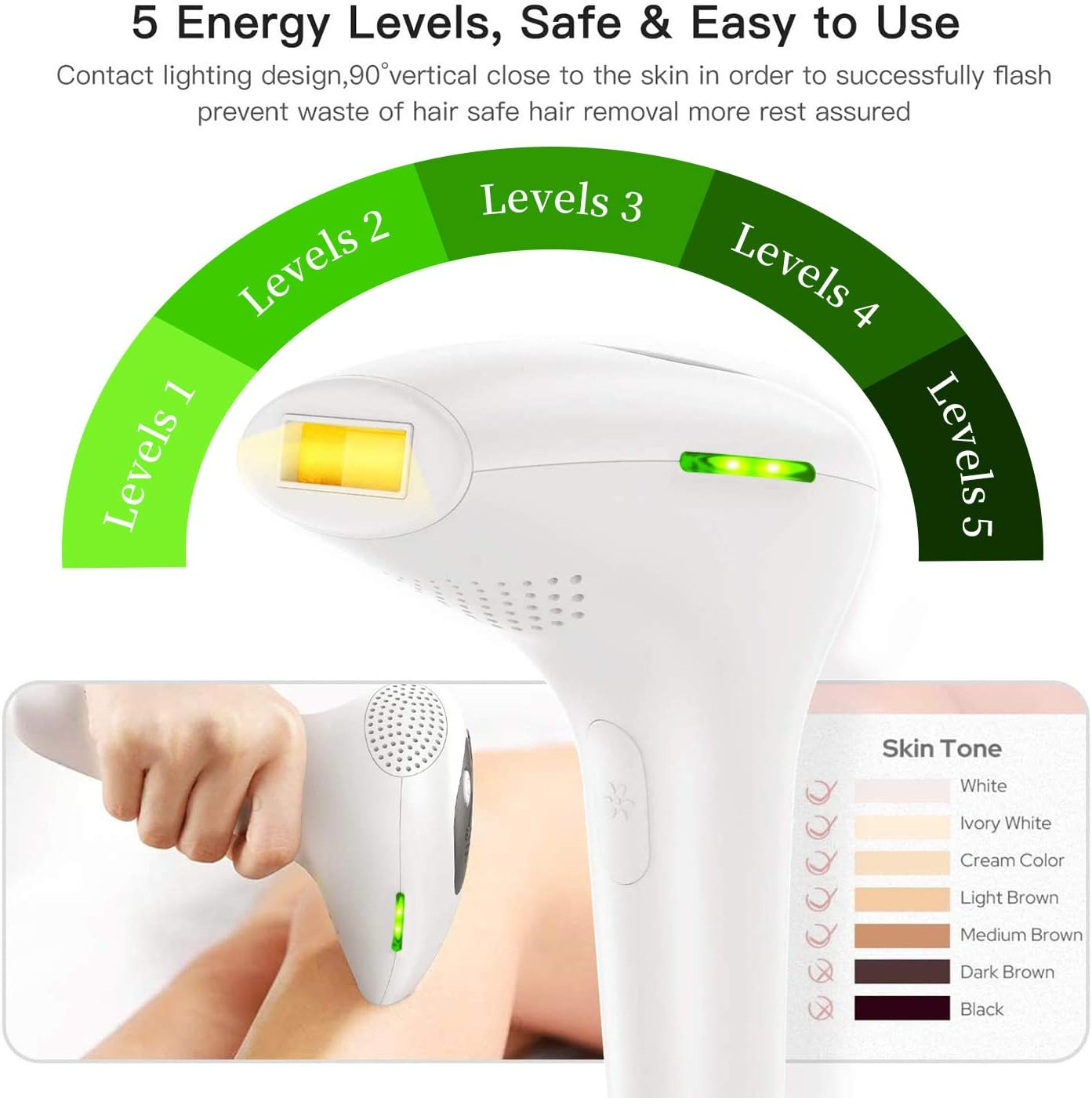 IPL Laser Hair Removal Device – Professional & Gentle.