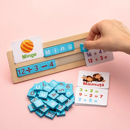 Wooden Alphanumeric Spelling & Maths Teaching Kit