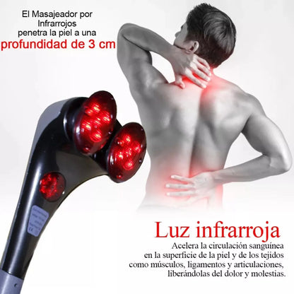 Blueidea Double Head Massager – Deep Tissue & Infrared Full-Body Relief