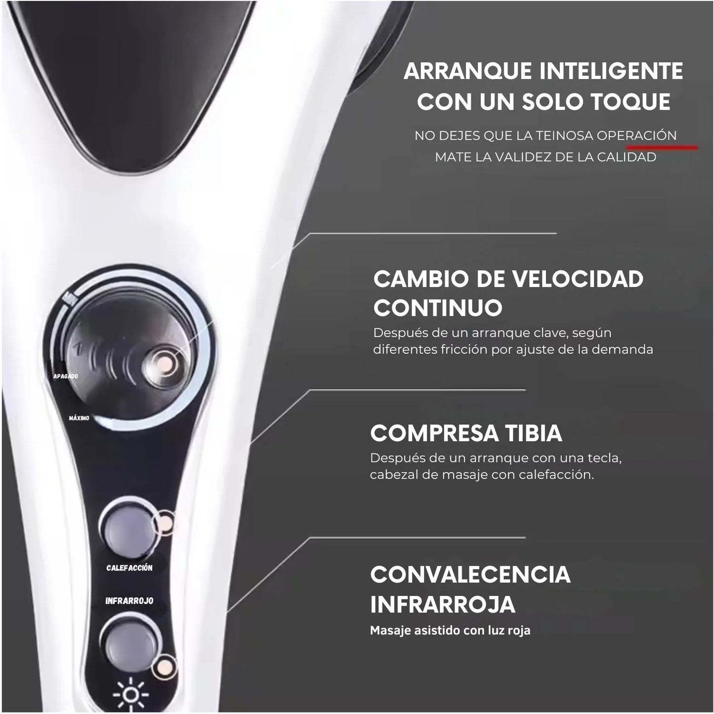 Blueidea Double Head Massager – Deep Tissue & Infrared Full-Body Relief