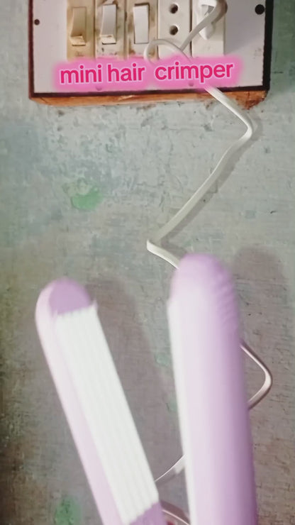 Mini Ceramic Hair Curler & Straightener