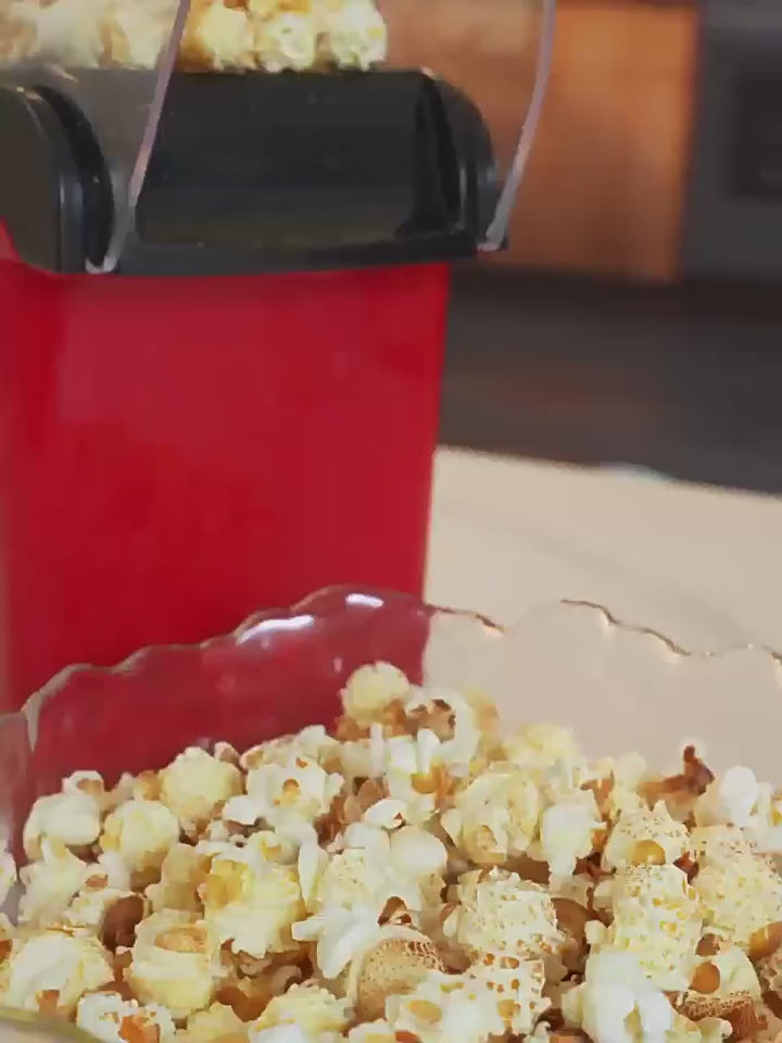 Electric Popcorn Maker – Mini Hot Air Popper, Oil-Free, Portable
