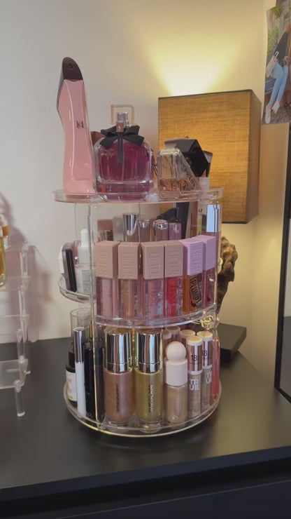 360° Rotating Makeup Organizer