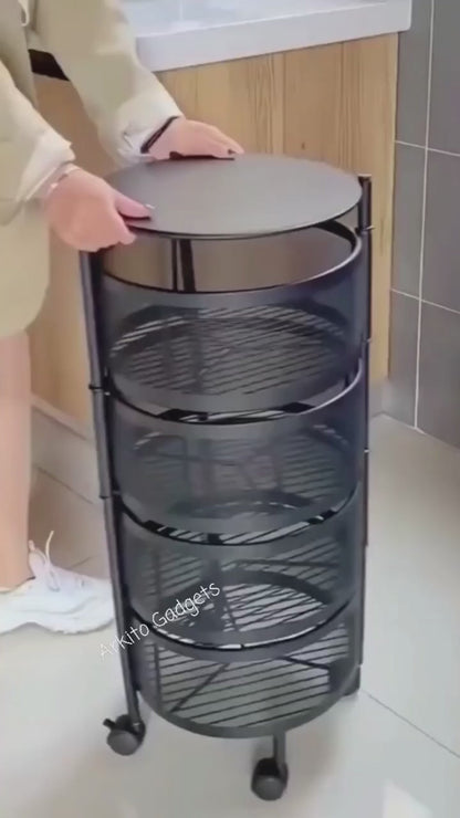 Premium Quality Multi-Purpose Basket Rotating Organizers