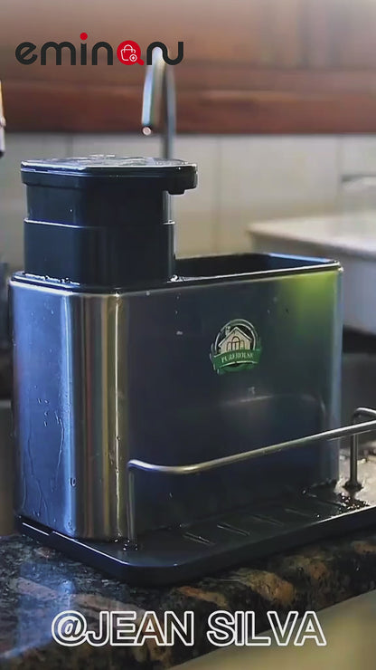 3-in-1 Soap Dispenser and cuttlory holder for Kitchen Sink