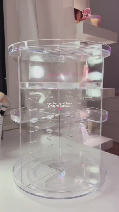 360° Rotating Makeup Organizer