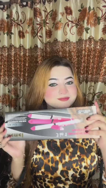 2 in 1 Hair Straightener & Curler – Ceramic, Fast Heating