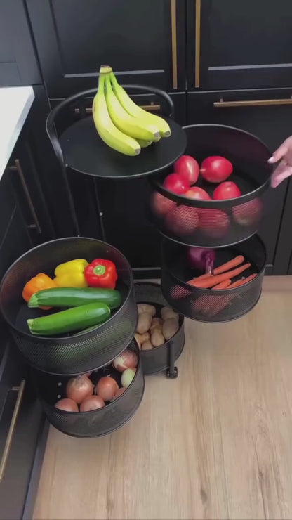 Premium Quality Multi-Purpose Basket Rotating Organizers
