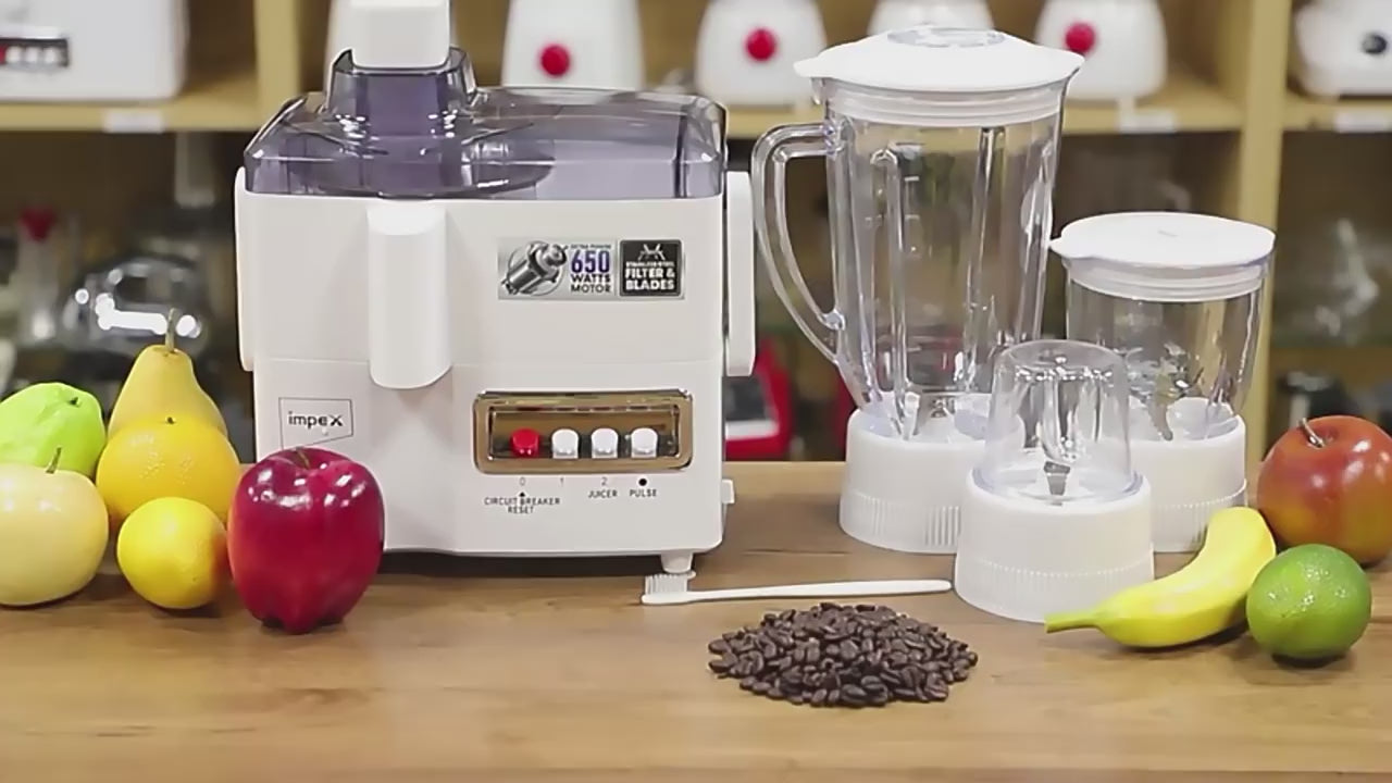 4-in-1 Electric Juicer Blender & Food Processor – Chopper, Grinder, Mixer Machine