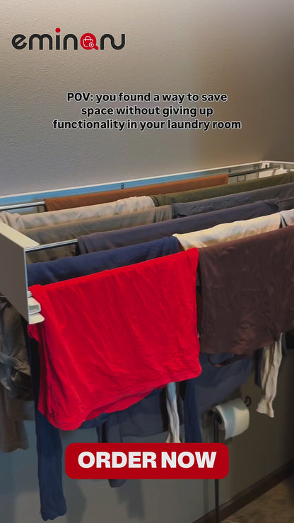 Retractable Wall Mounted Laundry Drying Rack