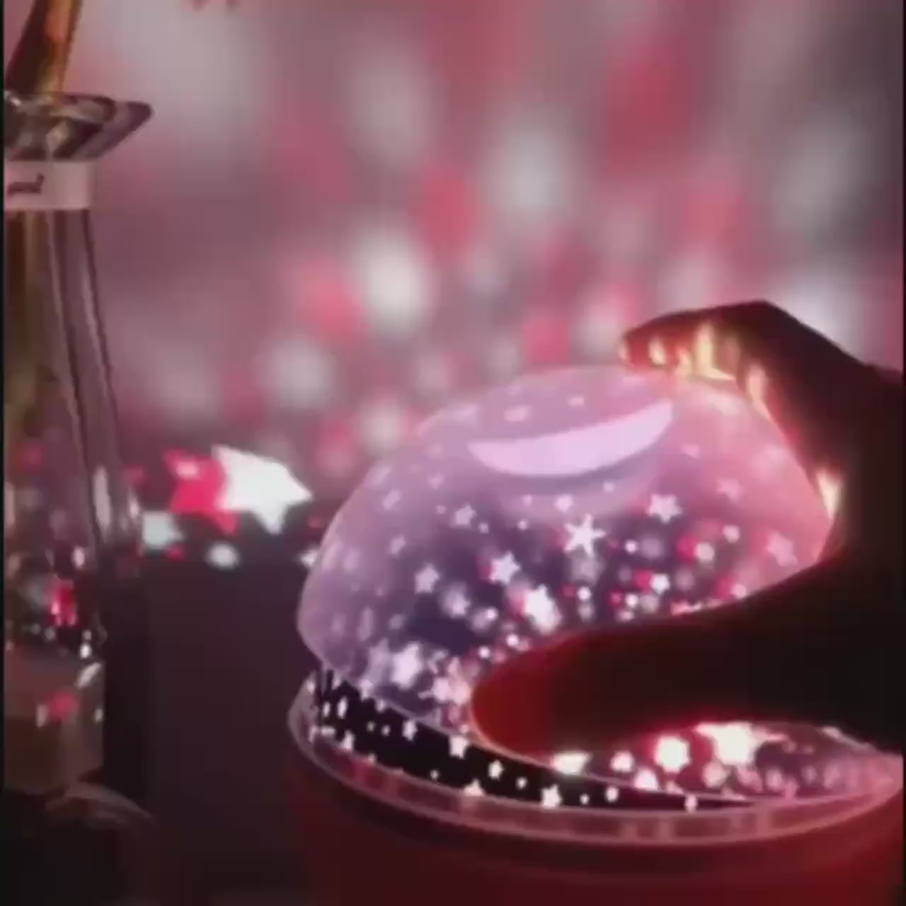 Rotating Moon Lamp – Starry Sky Projector with LED & Bluetooth