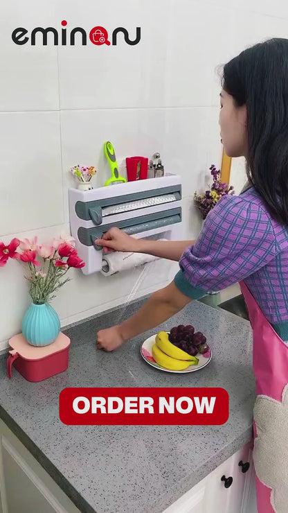4-in-1 Wall-Mount Sauce Bottle Storage Holder