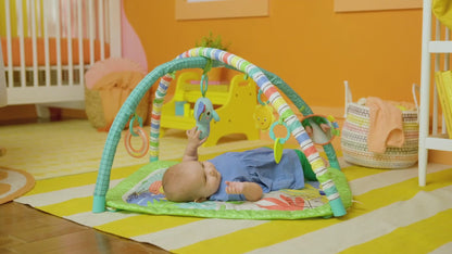 3-in-1 Baby Play Mat & Gym with Rattles, Music & Lights