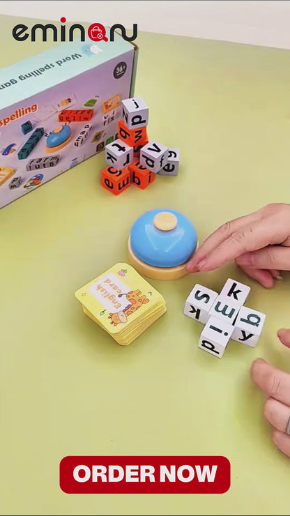 English Word Spelling Toy Wooden Multi Educational Toys