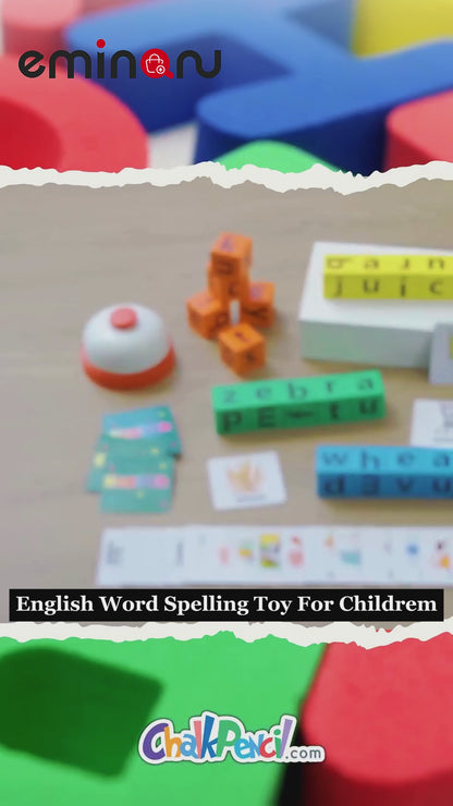 English Word Spelling Toy Wooden Multi Educational Toys
