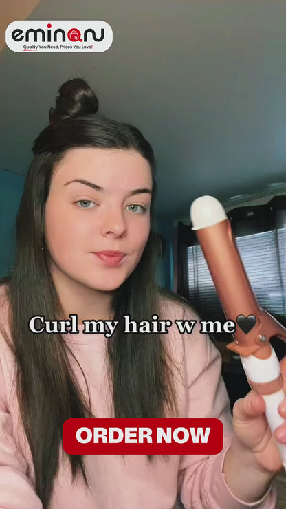 Professional Hair Curler – Ceramic Tourmaline for Natural Curls & Waves