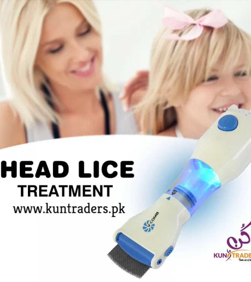 Allonsy V-Comb Electric Lice Removal Machine – 4 Filters